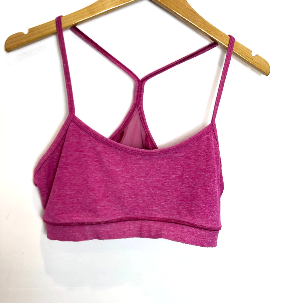 Lululemon Flow Y Sports Bra IV Racerback Pink Boom Juice 12